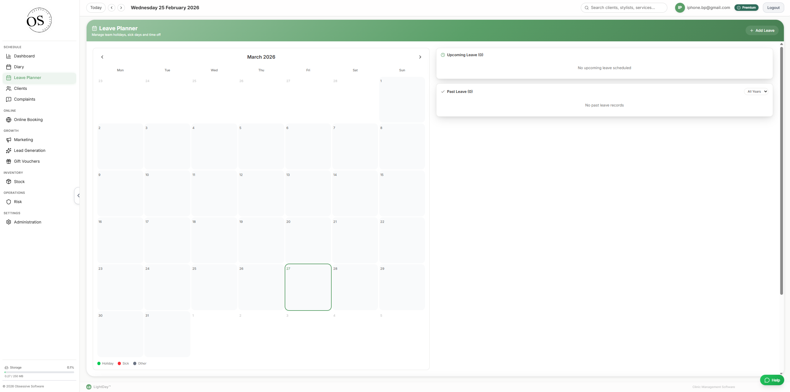 Staff Leave Planner