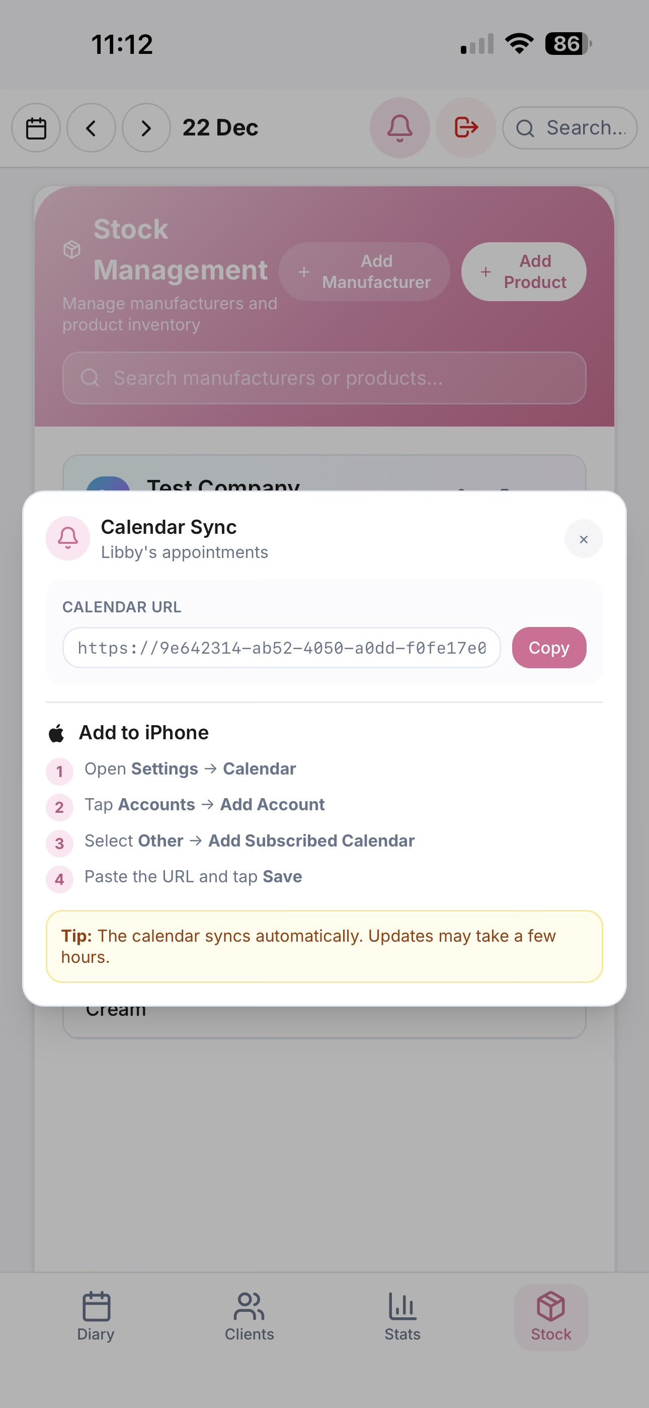 Add to iPhone