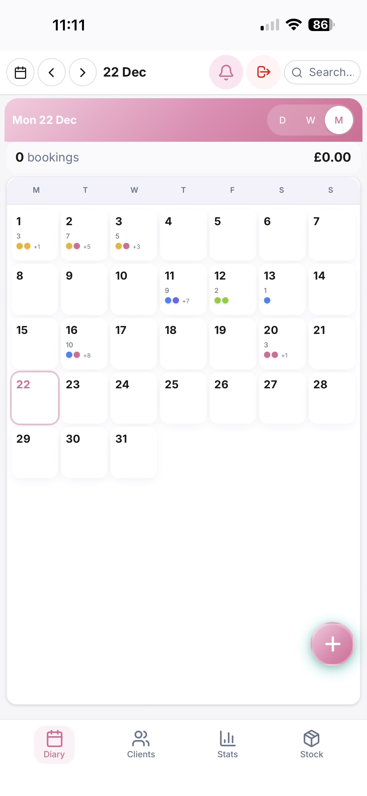Monthly Calendar